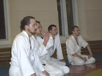 Aikido training for beginners