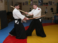 A training with bokken