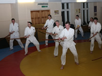 A training with bokken