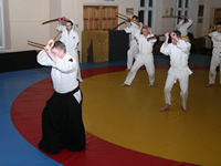 A training with bokken